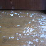 エタノール液で床が白く変色したのをハンドクリームで直す。